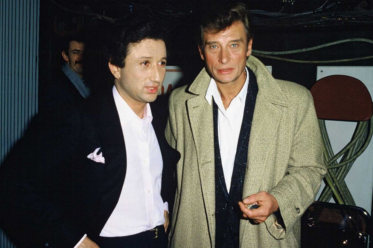 Johnny Hallyday and Michel Drucker