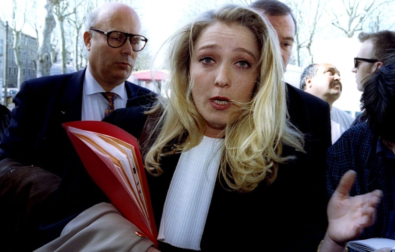 young photo of Marine Le Pen