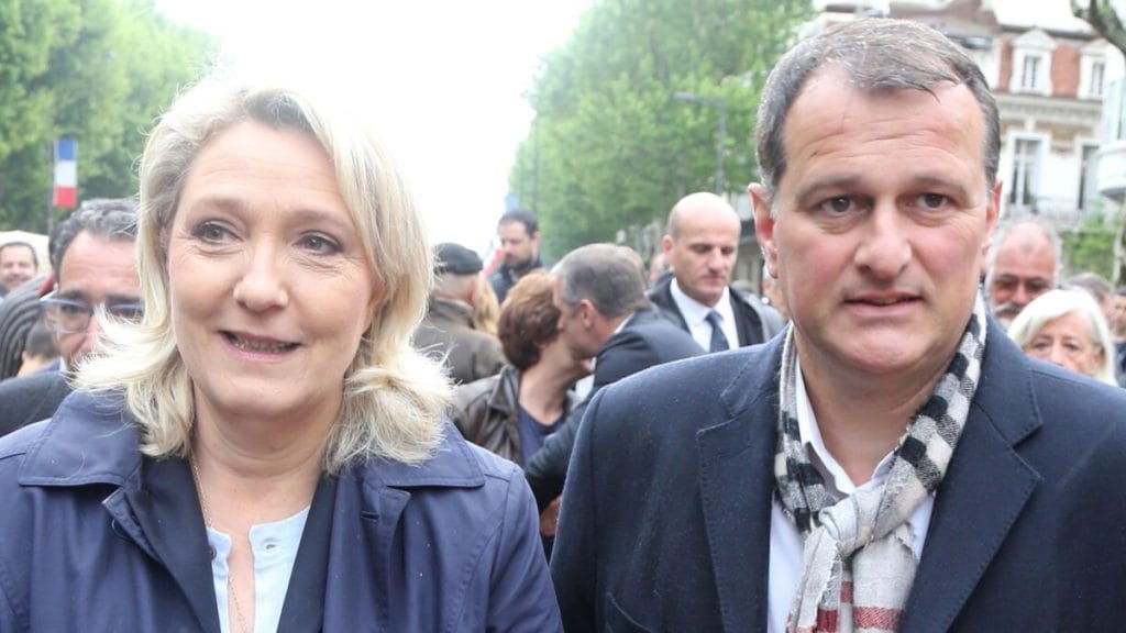photo of Marine Le Pen and louis aliot ex-husband