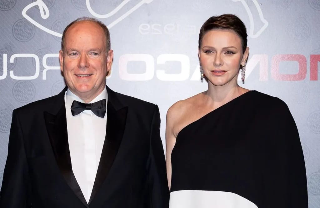 Albert of Monaco and his eldest daughter, Jazmin Grace Grimaldi - Illustration from Fortune Grimaldi Monaco article