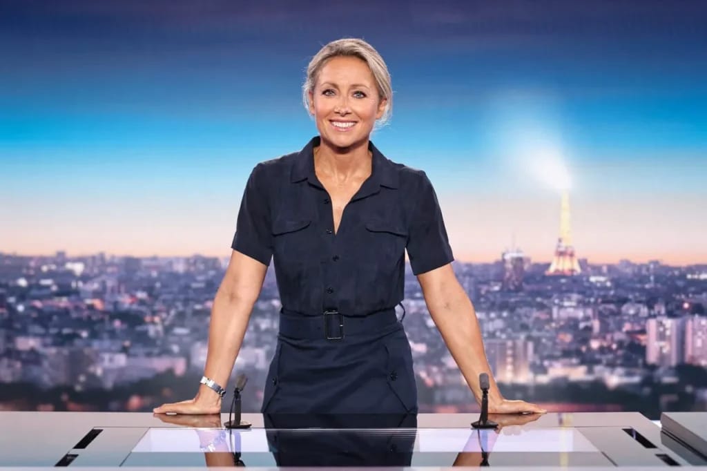 Anne-Sophie Lapix - Illustrationsbild des Artikels über die reichsten Journalisten Frankreichs