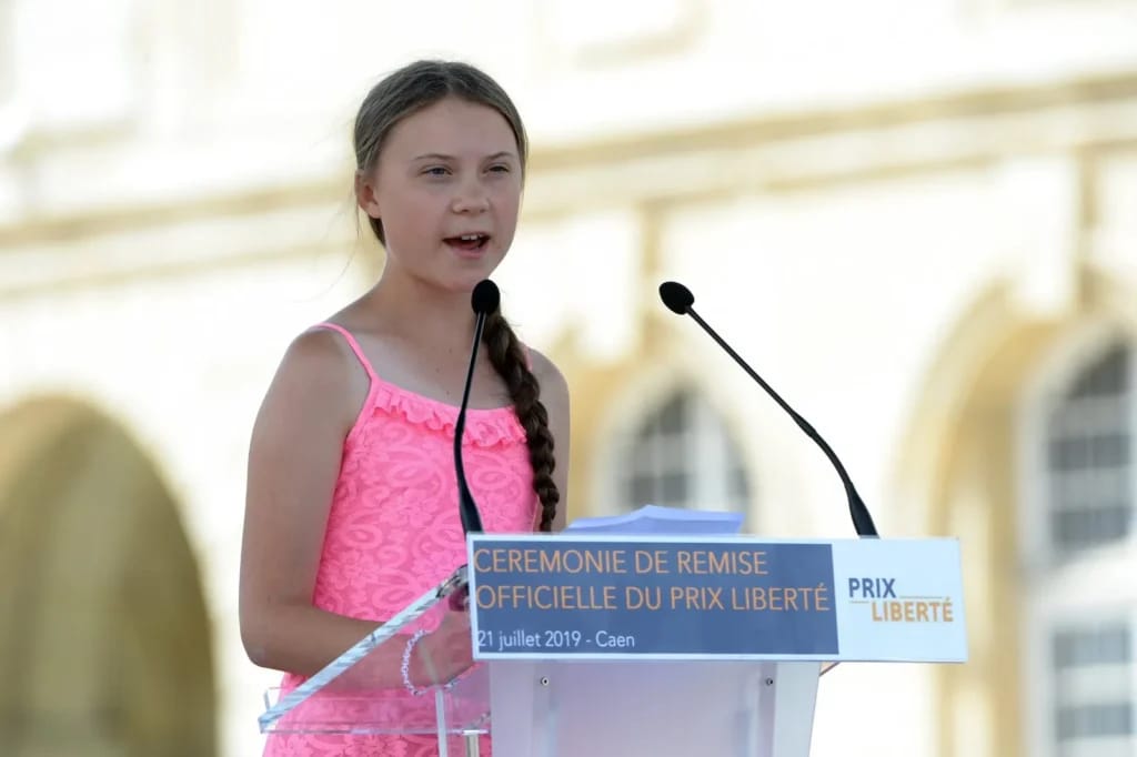 Greta Thunberg at the Freedom Award ceremony - Article photo Greta Thunberg Fortune
