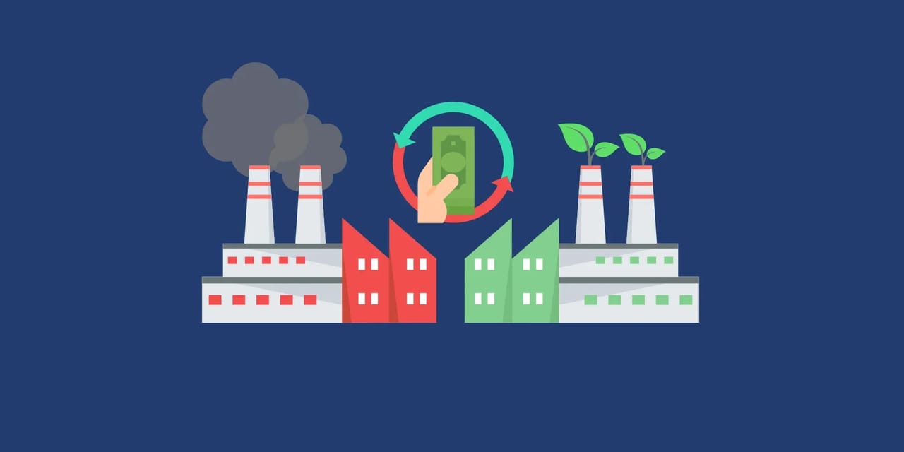 Illustration du marché des droits à polluer - Image d'illustration de l'article Marco Mouly Fortune