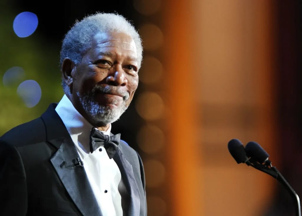 Morgan Freeman - Illustration of Morgan Freeman Fortune article