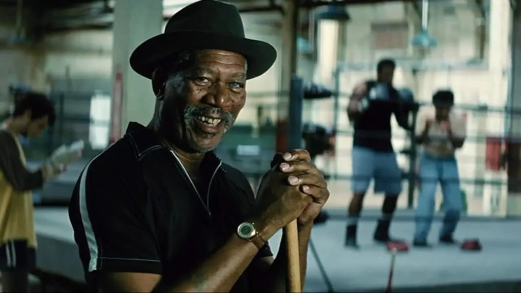 Morgan Freeman in Million Dollar Baby - Illustration of Morgan Freeman Fortune article