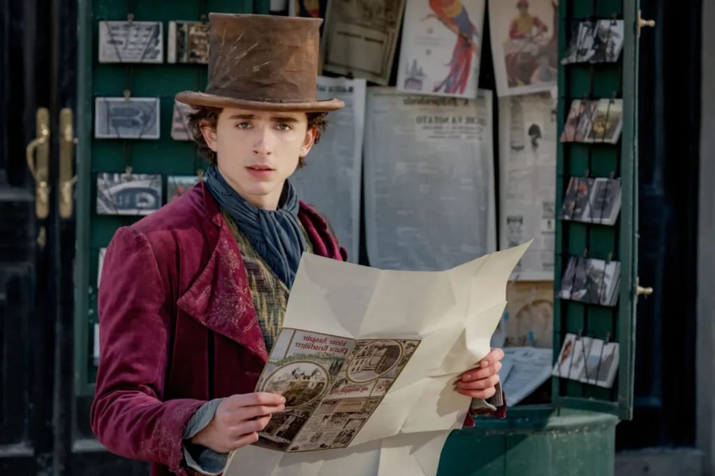 Timothée Chalamet dans Wonka - photo d'illustration de l'article Fortune Timothée Chalamet