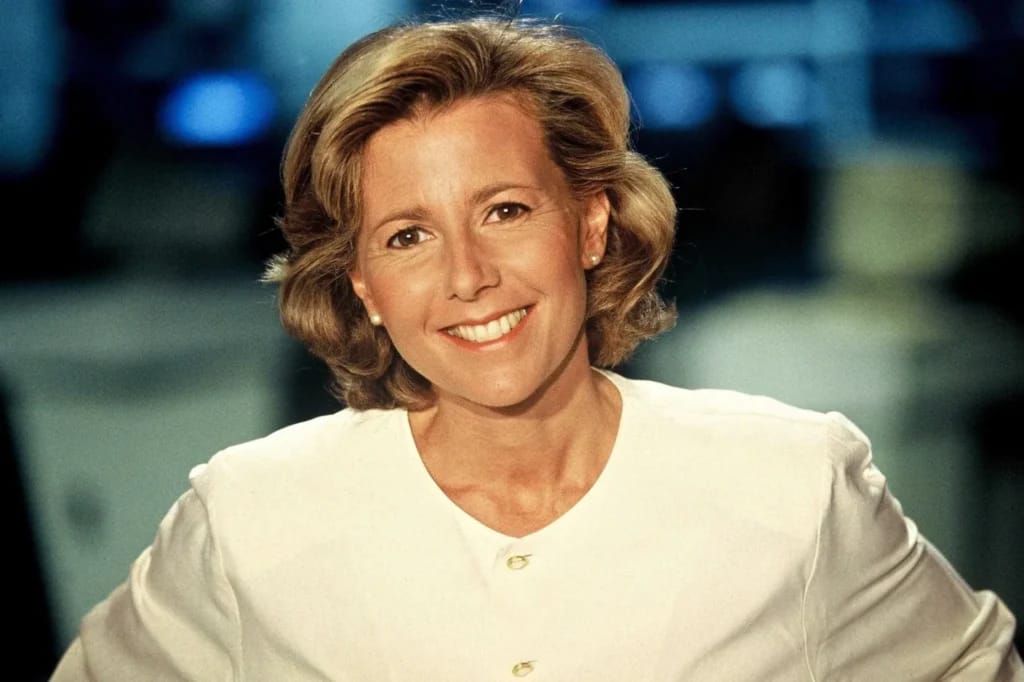Claire Chazal bij haar debuut in het nieuwsprogramma TF1 - Illustratie van het artikel Fortune Claire Chazal