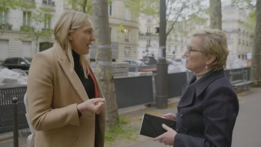 Élise Lucet - Photo illustration of Fortune Élise Lucet article