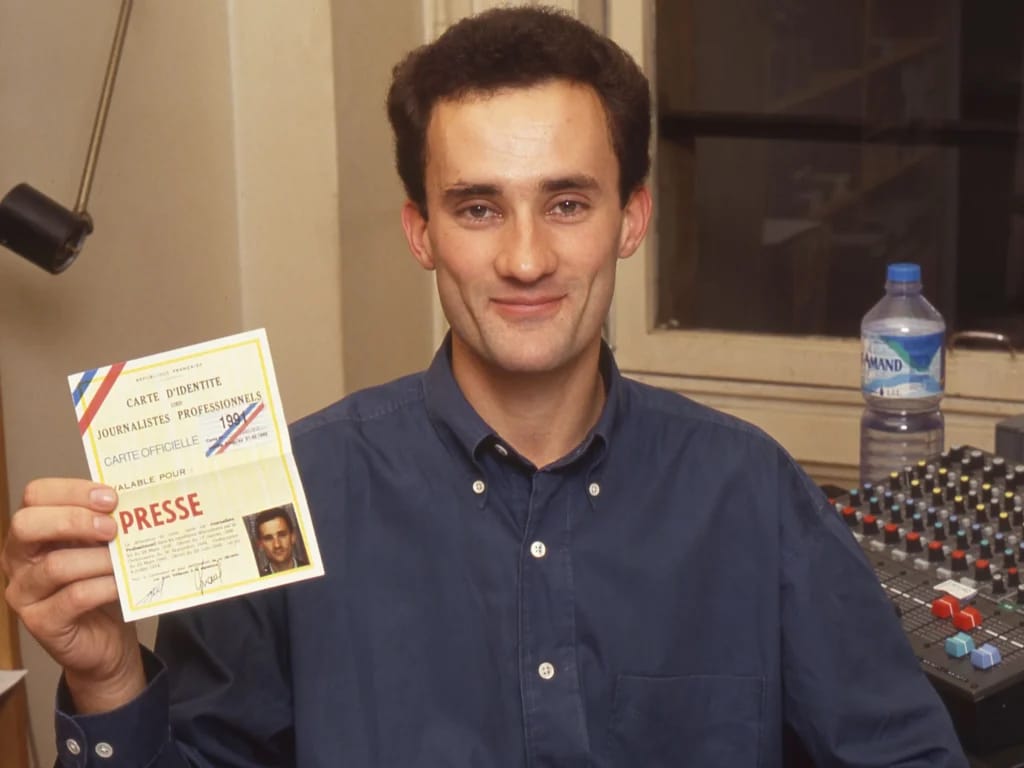 Gilles Bouleau in zijn begindagen bij TF1 - Illustratie van het artikel Fortune Gilles Bouleau