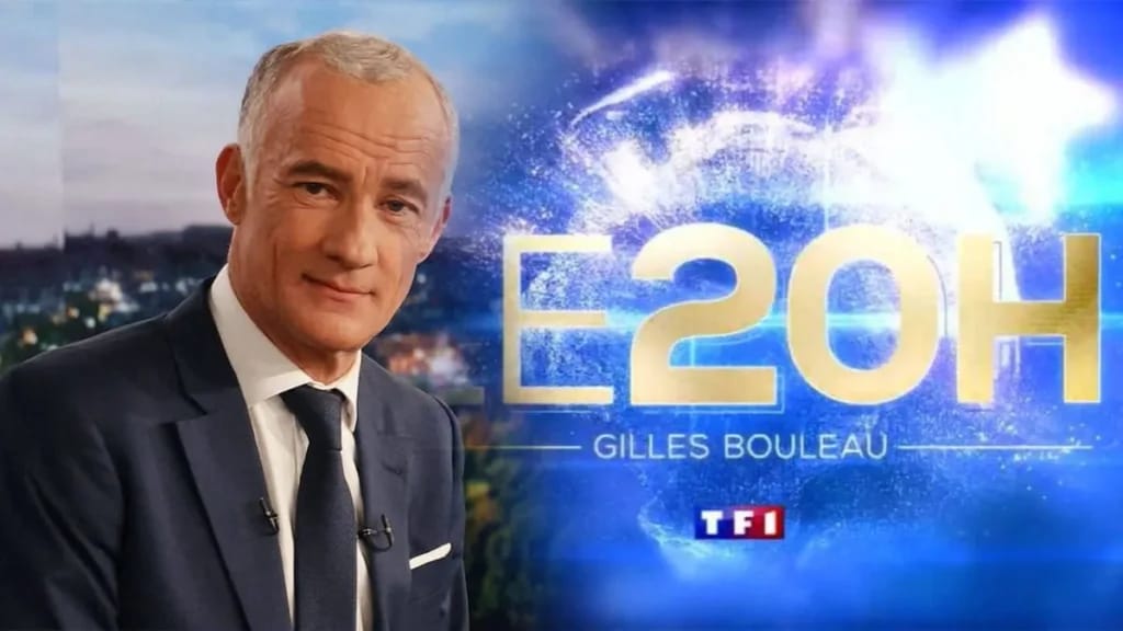 Gilles Bouleau op het 8 uur journaal van TF1 - Illustratie van het artikel Fortune Gilles Bouleau
