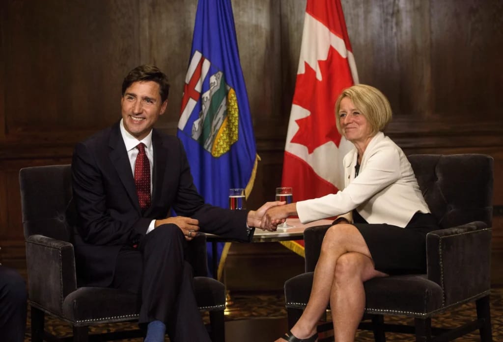 Justin Tudeau und Rachel Notley - Illustratives Foto aus dem Artikel Fortune Rachel Notley