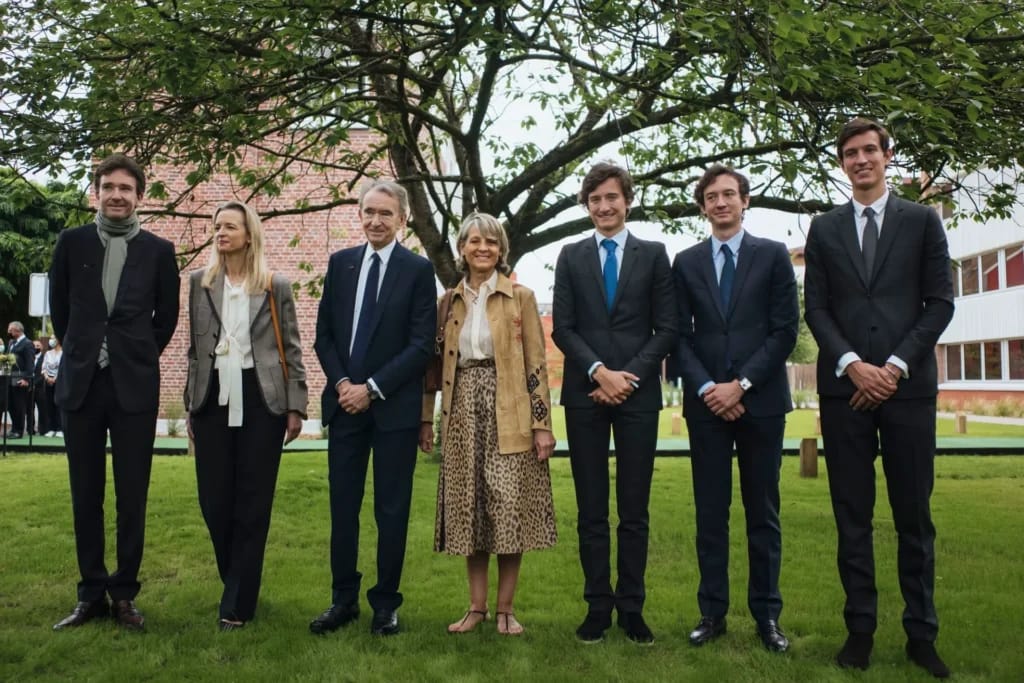 Die Familie Arnault - Illustrationsfoto des Artikels Vermögen Bernard Arnault