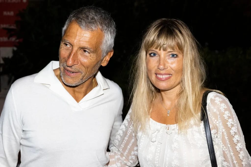 Nagui und Mélanie Page - Illustrationsfoto des Artikels Vermögen Nagui