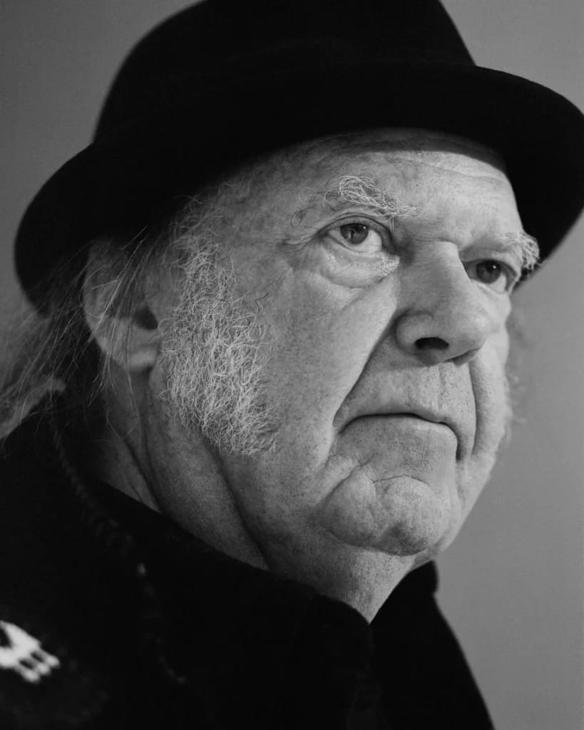 Neil Young - Illustration des Artikels über die reichsten Sänger Kanadas