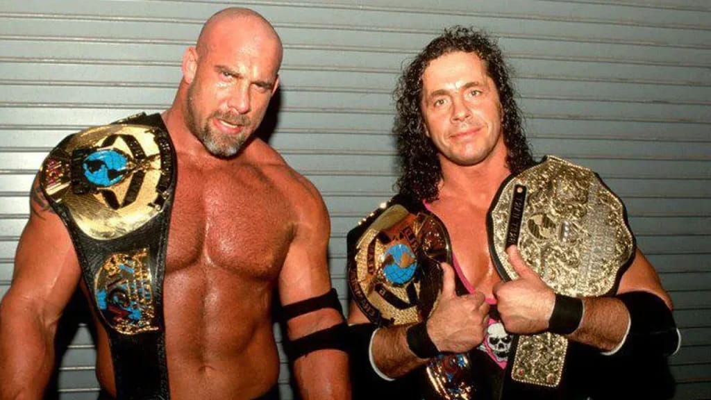 Bill Goldberg en Bret Hart - Illustratiefoto van het artikel Vermogen Bret Hart