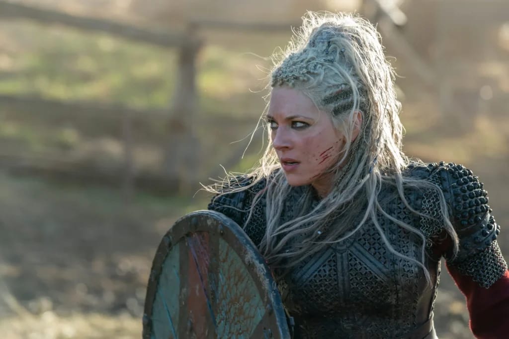 Katheryn Winnick in Vikings - Illustratiefoto bij het artikel Vermogen Katheryn Winnick