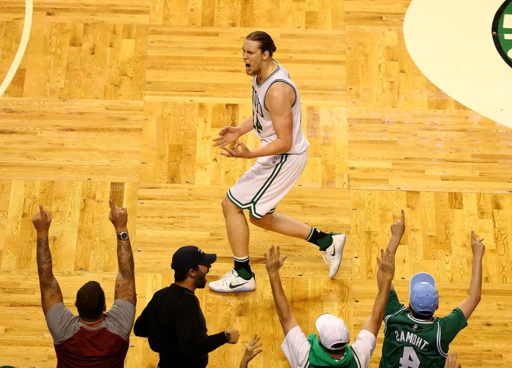 Kelly Olynyk with the Boston Celtics - Illustration photo for the article Kelly Olynyk Net Worth