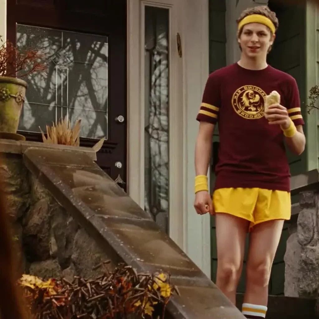 Michael Cera in Juno - Illustrationsfoto des Artikels Vermögen Michael Cera