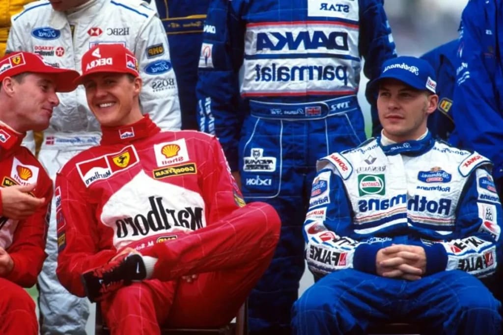 Michael Schumarer en Jacques Villeneuve - Illustratie van het artikel Fortune Jacques Villeneuve