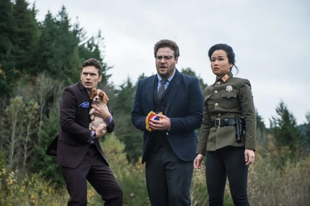 Seth Rogen in een scène uit The Interview - Illustratiefoto van het artikel Vermogen Seth Rogen