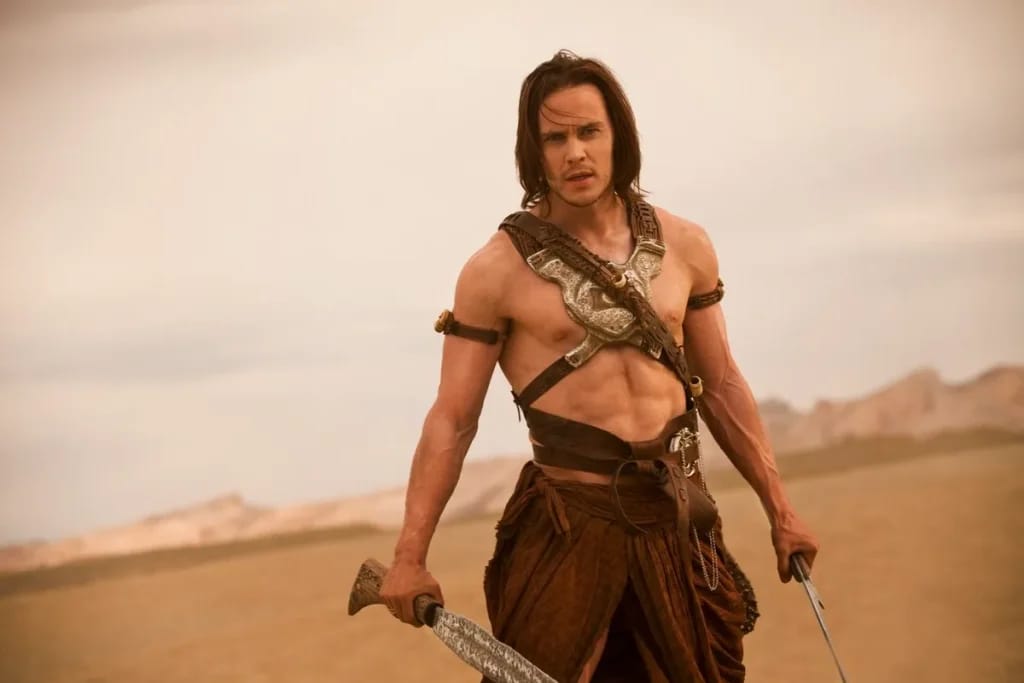 Taylor Kitsch in John Carter - Illustratiefoto van het artikel Vermogen Taylor Kitsch