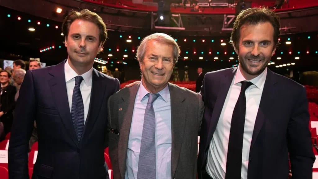 Vincent Bolloré et ses fils - Photo d'illustration de l'article Fortune Vincent Bolloré