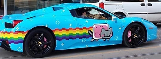 Ferrari van Deadmau5 "Purrari"