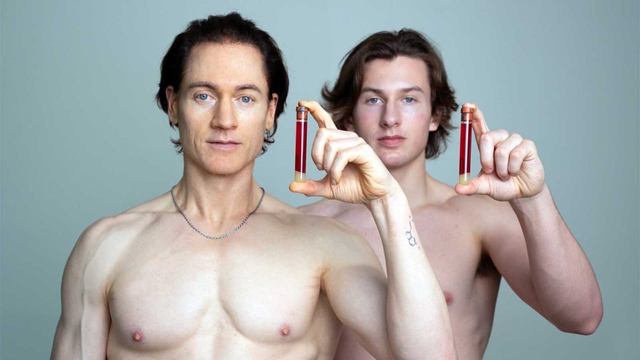 Shirtless Bryan Johnson